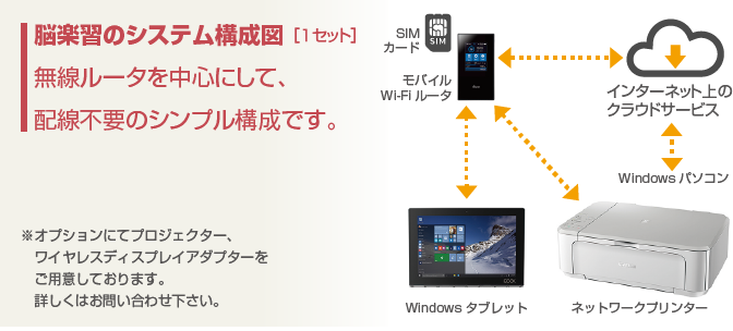 脳楽習のシステム構成図